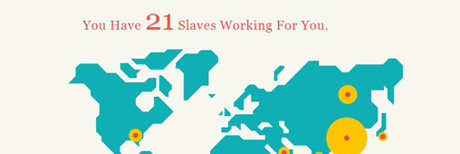 A votre avis, combien d'esclaves travaillent pour vous ?