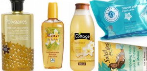 Gamme de produits monoï