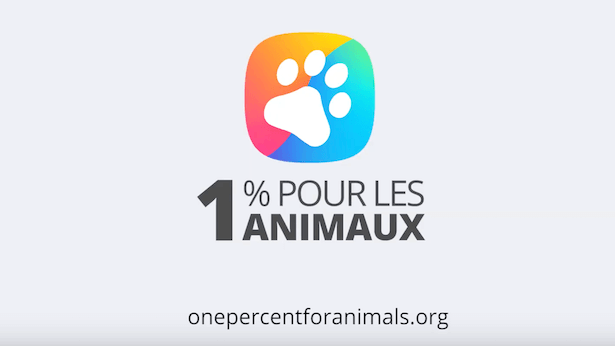 1 % pour les animaux