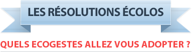 Les résolutions écolos, quels écogestes allez vous adopter ?