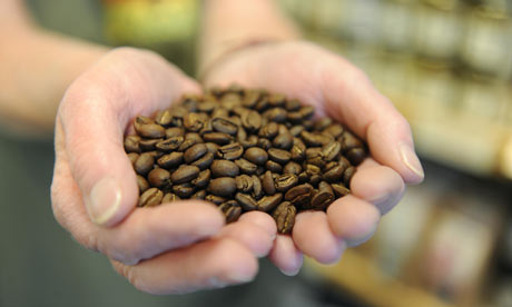 Fairtrade coffee beans