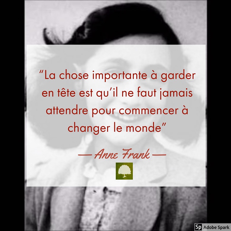 Citation D Anne Frank Une Chose Importante A Garder En Tete