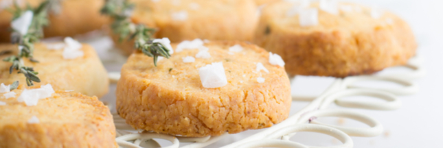 Fondez doucement pour nos sablés noix de cajou - parmesan