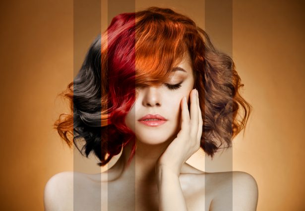 cheveux colorés