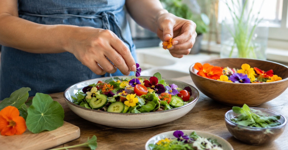 Les fleurs comestibles : belles à voir, bonnes à manger