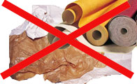 papiers non-recyclables