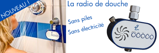 Une radio sous la douche, sans pile, ni électricité !