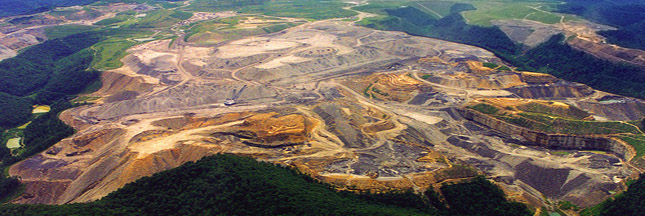 Mine de charbon à ciel ouvert