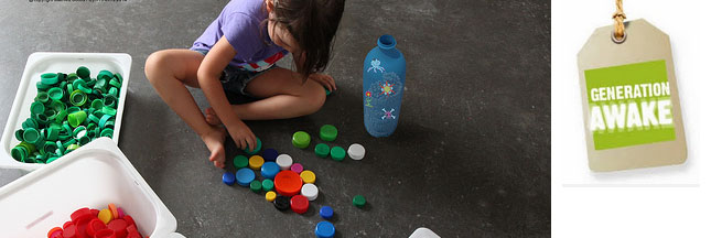 Un jeu pour enfants qui recycle les bouchons