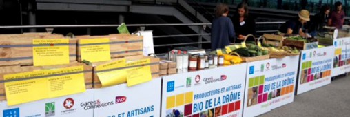 Le marché bio entre en gare de Valence TGV