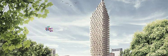 Le premier gratte-ciel en bois à Stockholm ?