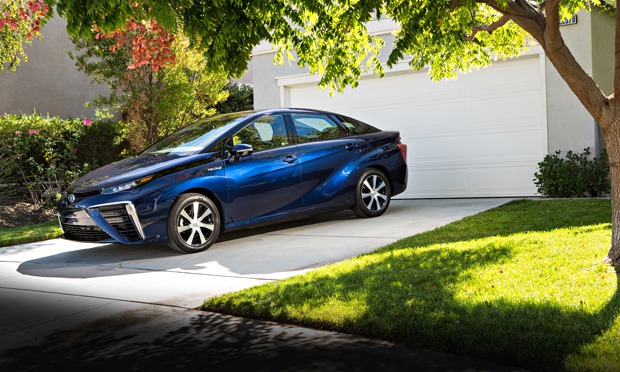 Mirai (means future in Japanese) Toyota Fuel Cell vehicle (using hydrogen )