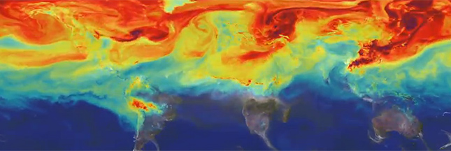 Regardez un an de CO2 sur Terre en vidéo