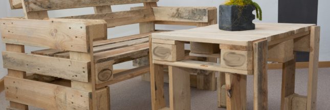 chaise et table upcycle