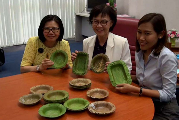 Au Thaïlande, on fait des assiettes biodégradables avec des feuilles