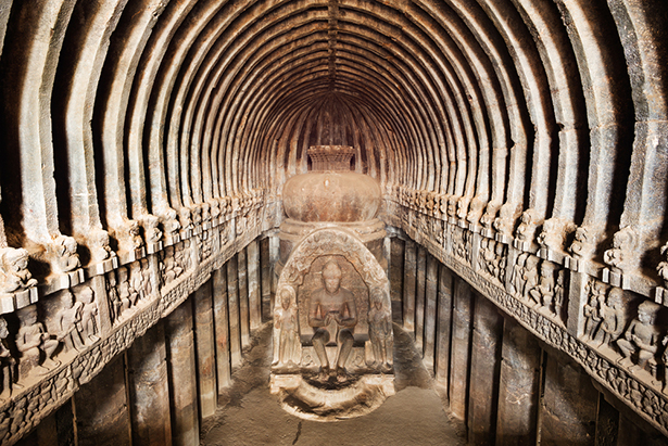 temples cités troglodytes Ajanta Cave Maharashtra Inde