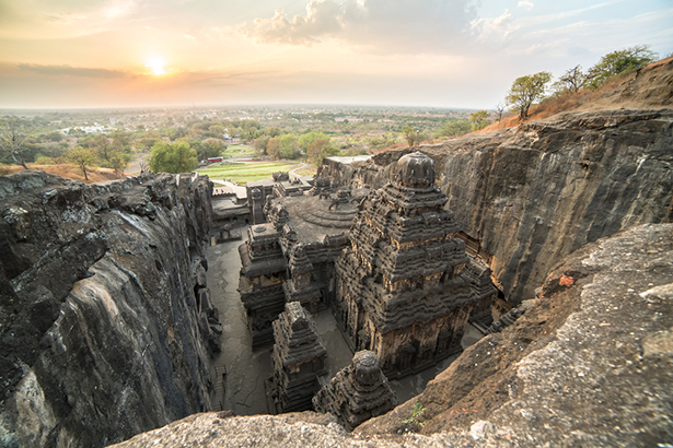 temples cités troglodytes Ellora Maharashtra Inde