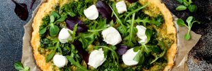 Recette : tarte à la roquette et au fromage