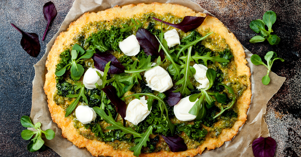 Recette : tarte à la roquette et au fromage