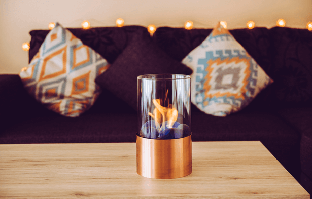 Cheminée de table, cheminée au bioéthanol, portable feu de table