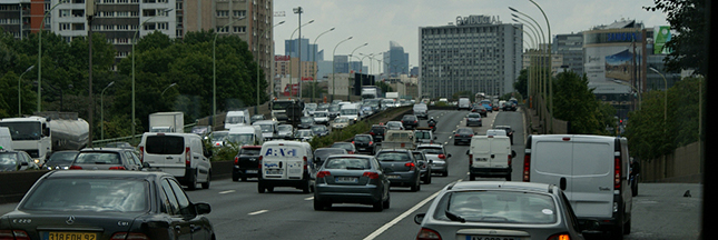 embouteillages, pollution, périphérique parisien