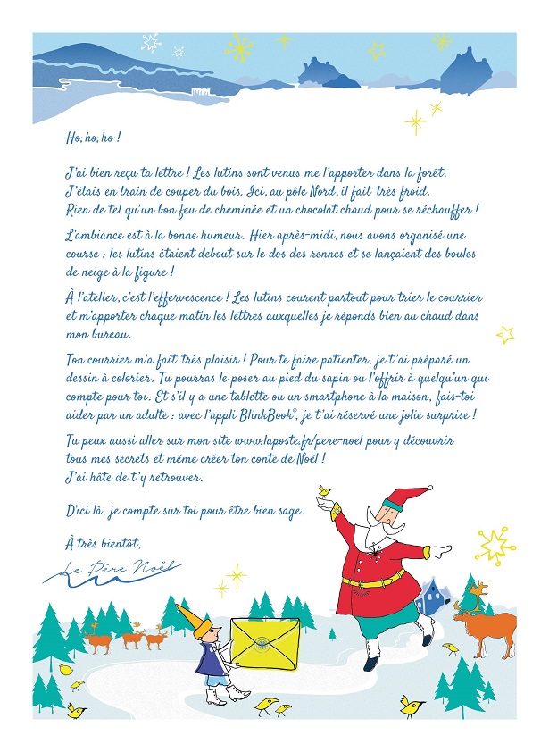 pere noel, lettre