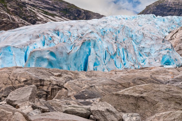 pays du père noël, glacier