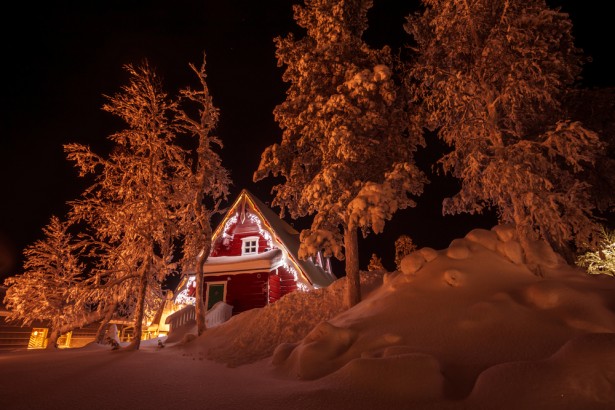 pays du père noël, maison