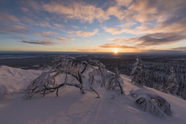 pays du père noël, paysage nordique