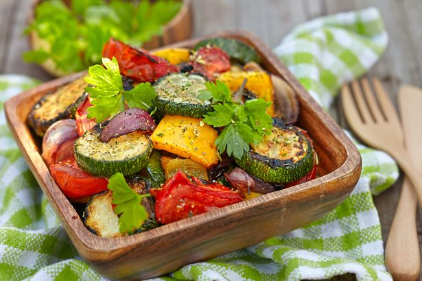 s'alimenter sainement, légumes cuisinés