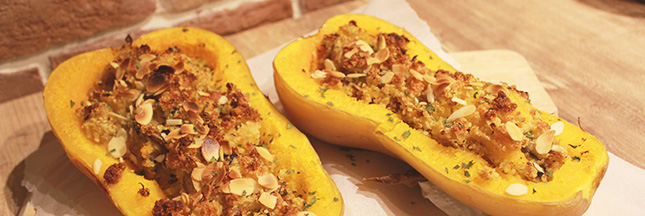 Recette Butternut Farcie Vegetarienne Au Quinoa Et Aux Amandes