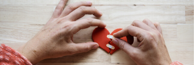 coeur brisé, déception amoureuse