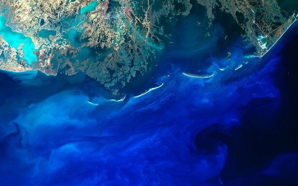 Le Golfe du Mexique vu de l'espace