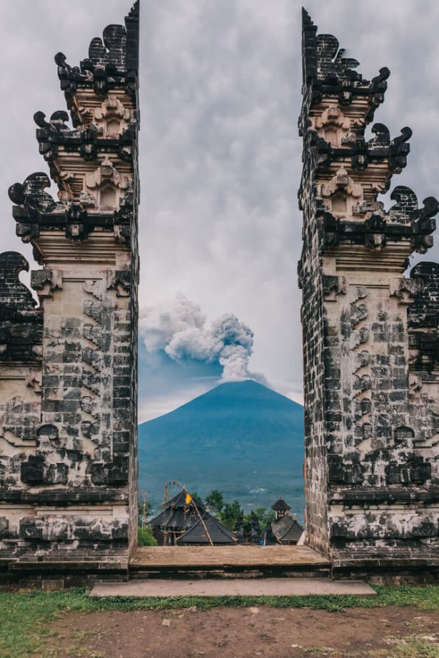 volcan Agung, éruption volcanique