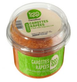 rappel produit, carottes râpées, Carrefour
