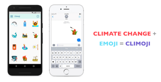 Les climojis pour sensibiliser au changement climatique © climoji.org