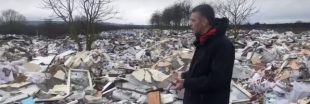 Invraisemblable : une véritable mer de déchets en banlieue parisienne