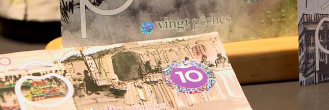 Combien de 'pêches' pour ce chien dans la vitrine ?