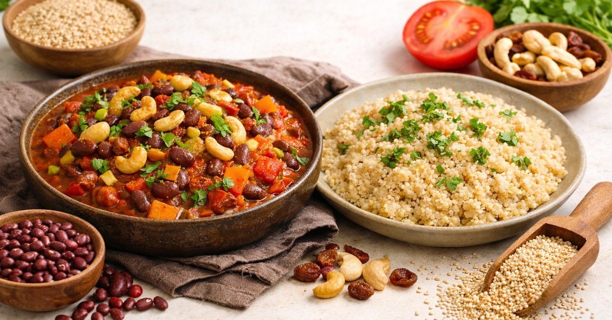 Recette du curry de haricots azuki à la tomate et quinoa