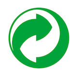 recyclage logo point vert