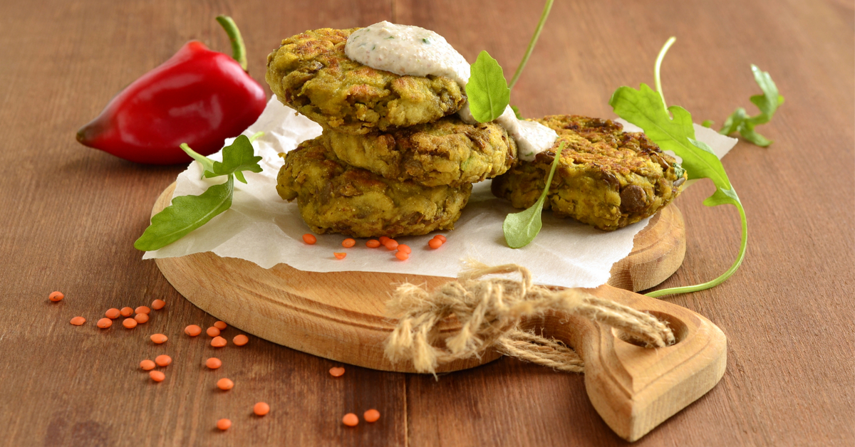 Recette vegan des galettes de lentilles corail