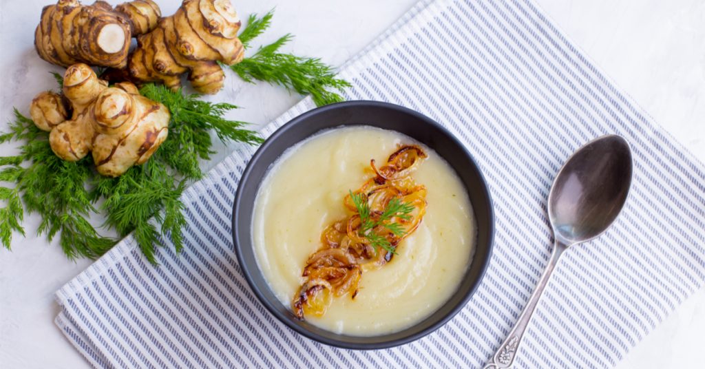 Notre recette du velouté de topinambour à l’huile de truffe