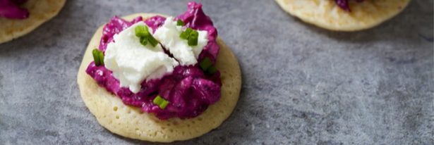 blinis vegan pour un apéritif vegan