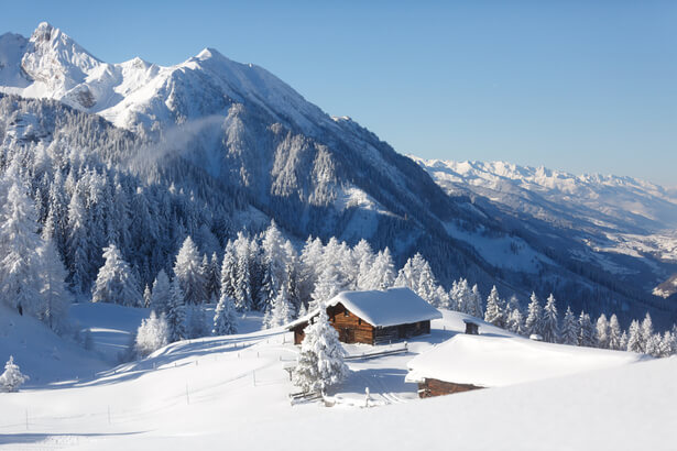 Image de neige sur la montagne