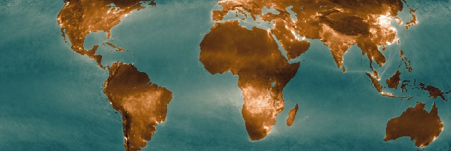 La carte du monde dessinée par la combustion de carburants fossiles