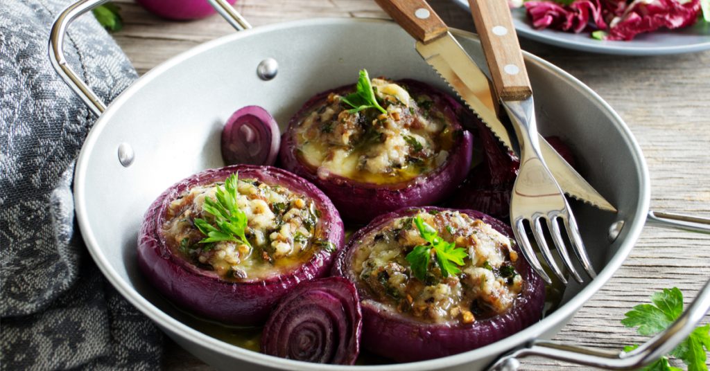 Notre recette des oignons farcis à la grecque revisités