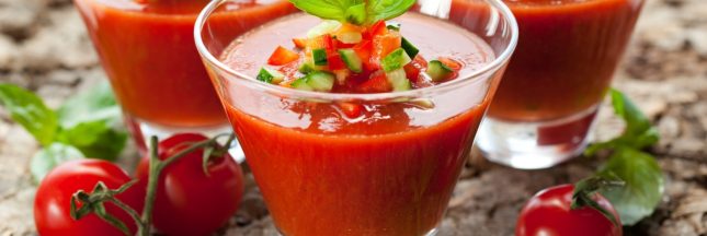 gaspacho, soupe froide, soupe à la tomate