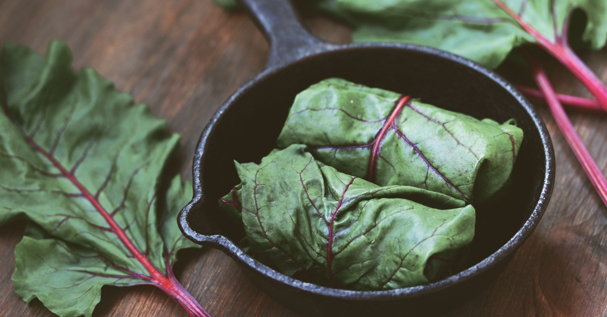 Pour une mise en bouche originale, les feuilles de blettes farcies façon Dolmades