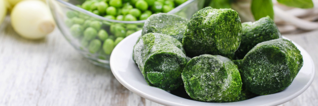 légumes en conserve, légumes congelés nutriments