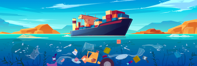 Déchets plastiques, rejets de soufre : les navires polluent les océans